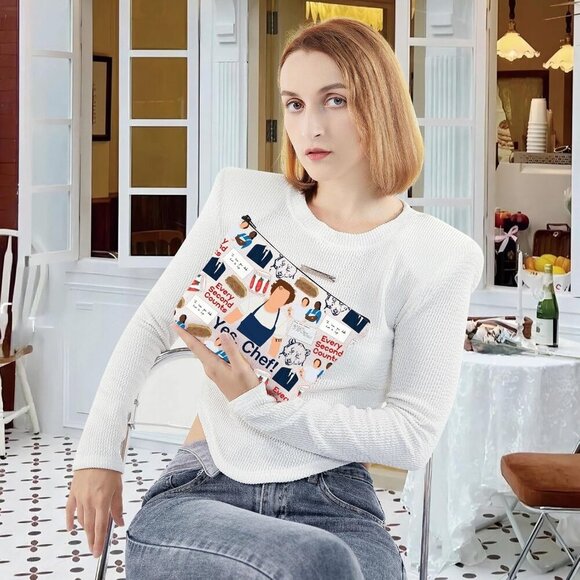 Carmy Chef Makeup Bag Sydney & Natalie Fans Gift Chef Carmy Zipper Pouch Bag Che - Picture 6 of 7